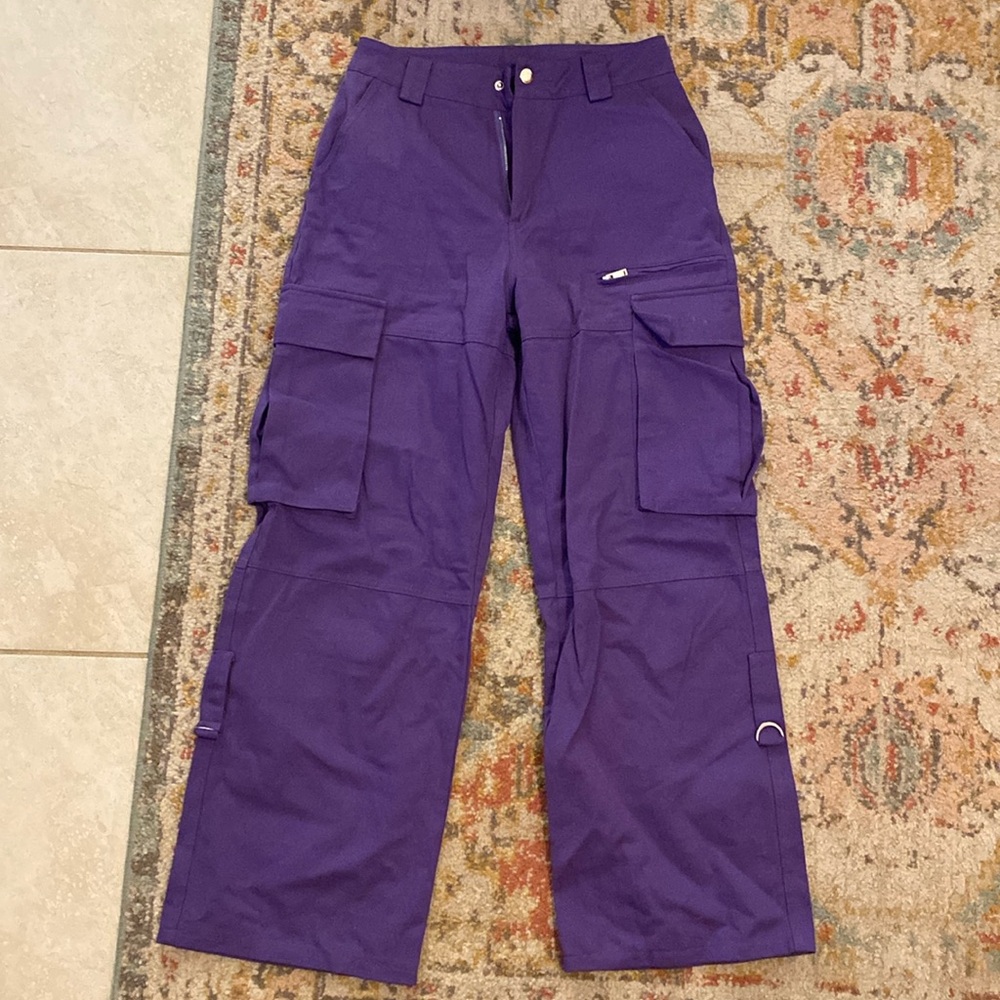 Purple cargo pants